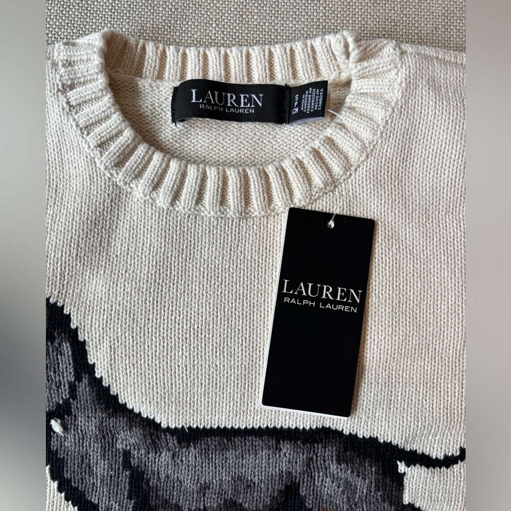 NWT Ralph Lauren Dachshund Dog Jumper Sweater XS - Picture 2 of 3